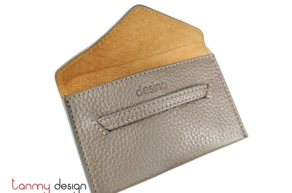 Brown envelope-shaped namecard wallet